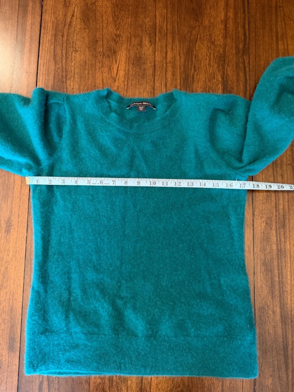 Boston Proper Cashmere Puff Sleeve Sweater, Classy Elegant, Size Medium - Picture 11 of 11